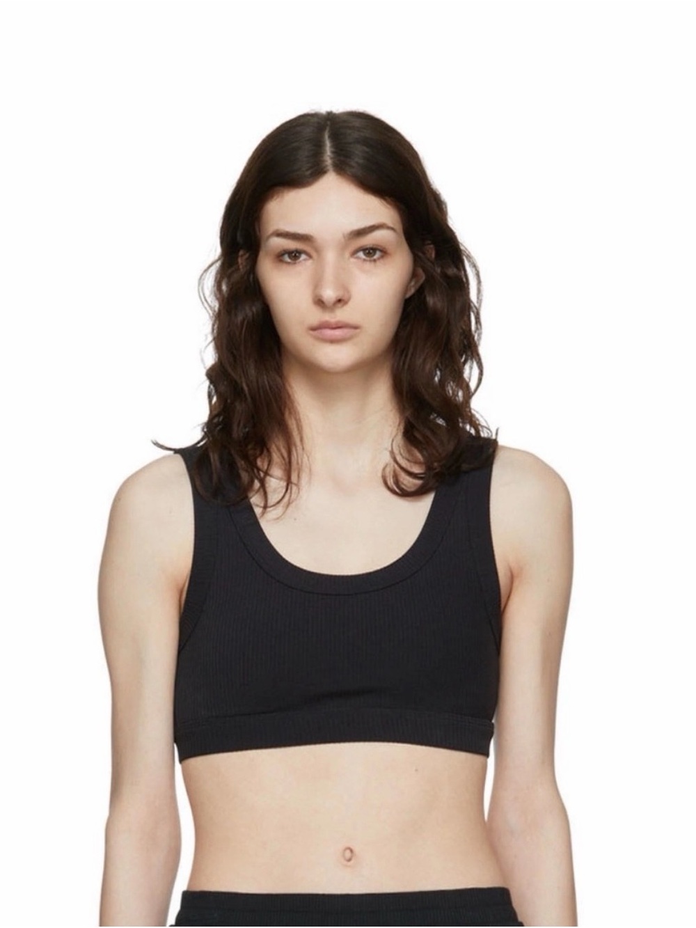 Alo Black Ribbed wellness sports bra